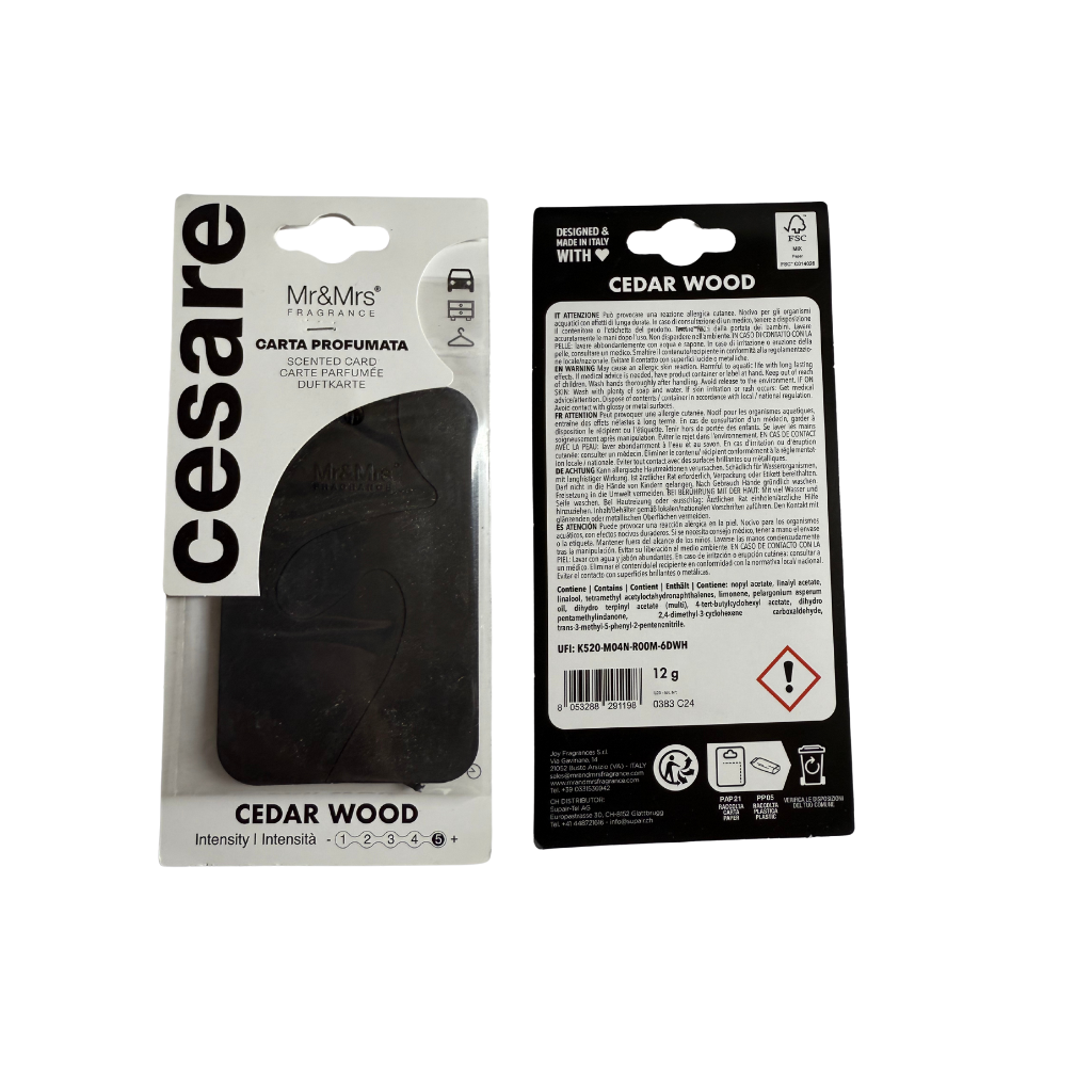 Cesare Duftkarte Mr&Mrs Cedar Wood