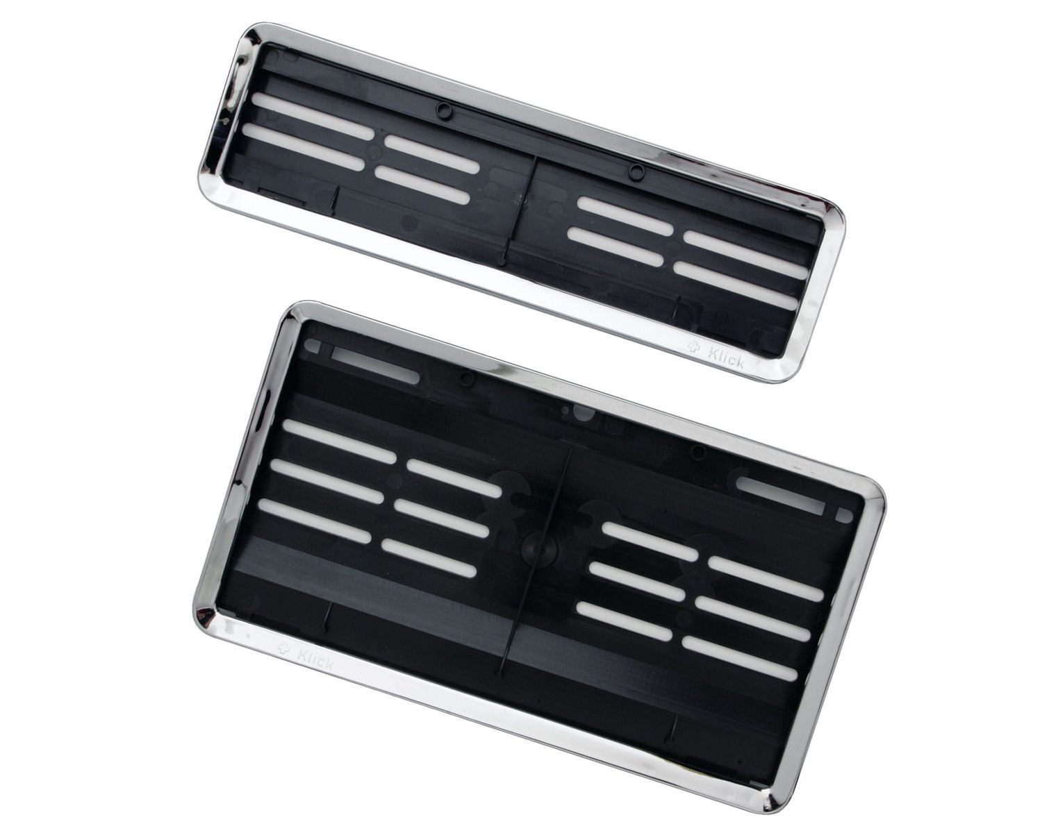 SwissKlick Nummernrahmen-Set chrom glanz, 30 נ8 cm/30 נ16 cm