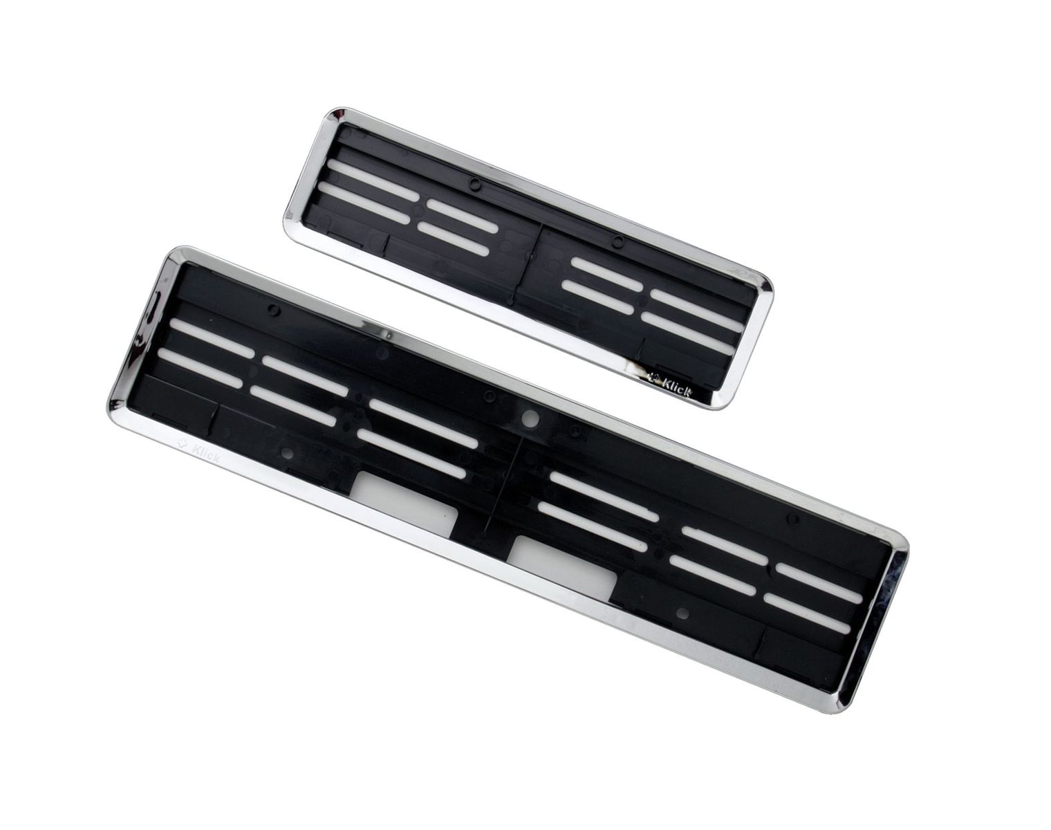 SwissKlick Nummernrahmen-Set chrom glanz, 30 נ8 cm/50 נ11 cm