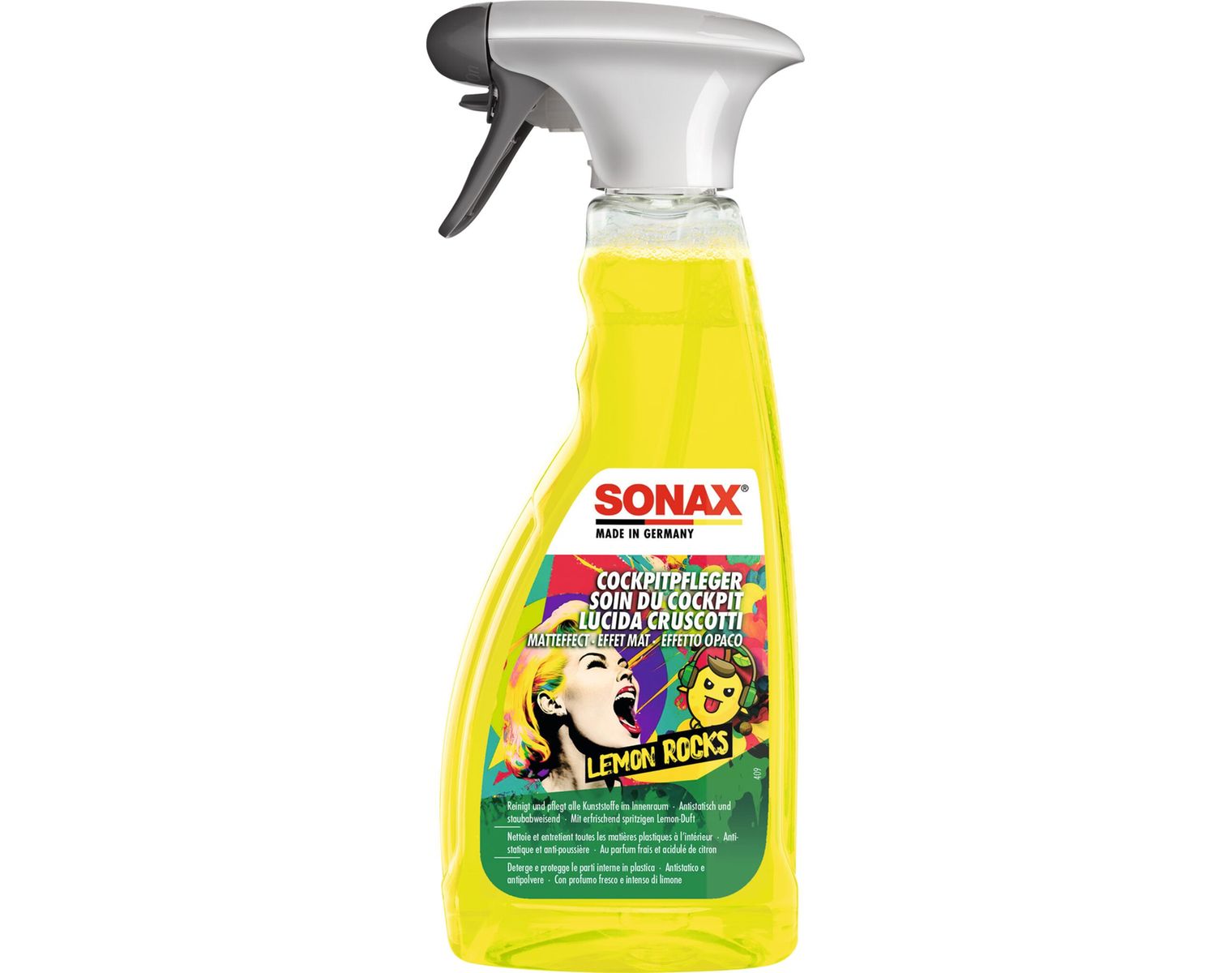 SONAX CockpitPfleger, matteffect, Lemon Rocks