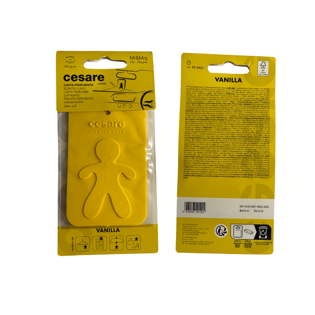 Cesare Duftkarte Mr&Mrs Vanilla